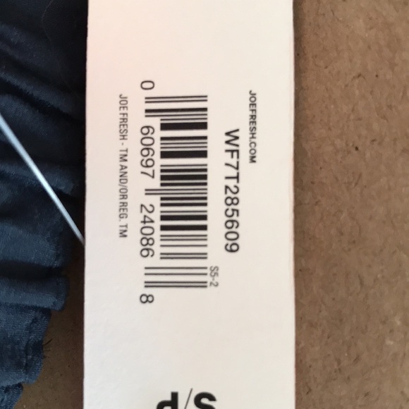 Asymmetrical navy skirt with sparkly polka dots - Picture 6 of 6